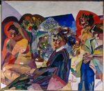 Lentulov, Aristarkh Vasilyevich - Company at the table