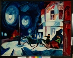 Frenz, Rudolph Rudolphovich - The Nevsky Prospekt at Night. Coachman