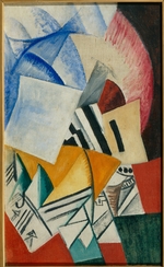 Rozanova, Olga Vladimirovna - Composition with Cards