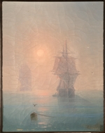 Aivazovsky, Ivan Konstantinovich - Corvette in the Mist
