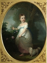 Borovikovsky, Vladimir Lukich - Portrait of Yelena Naryshkina as Child