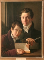 Basin, Pyotr Vasilyevich - Self-Portrait with brother