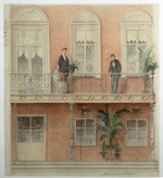 Litovchenko, Alexander Dmitrievich - The Balcony Project for the Schwarz Family's House in the Estate Bely Kolodets