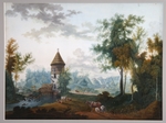 Shchedrin, Semyon Fyodorovich - Mill and Pil Tower in Pavlovsk park