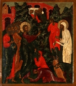 Russian icon - The Raising of Lazarus