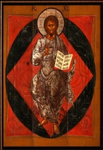 Russian icon - Christ in Majesty (Saviour of the World)