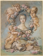Boucher, François - Portrait of the Marquise de Pompadour (1721-1764)
