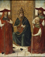 Anonymous - Cardinal Pedro González de Mendoza (1428-1495) praying before Saint Peter