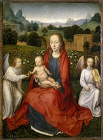 Memling, Hans - Virgin and child and two angels