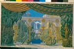 Bilibin, Ivan Yakovlevich - The Gardens of Chernomor. Stage design for the opera Ruslan and Lyudmila by M. Glinka