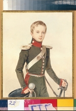 Sokolov, Pyotr Fyodorovich - Portrait of the Crown prince Alexander Nikolayevich (1818-1881)