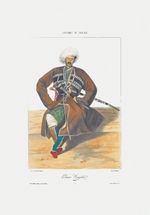 Gagarin, Grigori Grigorievich - Prince Kazbek of Ossetia (From: Scenes, paysages, meurs et costumes du Caucase)