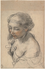 Cortona, Pietro da - Bust of a Young Woman Turned to the Left