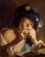 Baburen, Dirck (Theodor), van - Young man with jew's harp