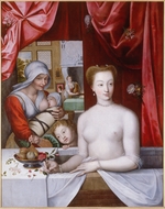 Master of the School of Fontainebleau - Gabrielle d'Estrées in the bath
