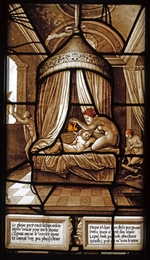 French master - The Story of Psyche (Stained glass window)