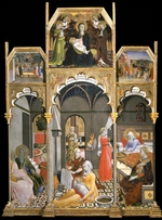 Sano di Pietro - The Birth of the Virgin (Scenes from the Life of the Virgin)