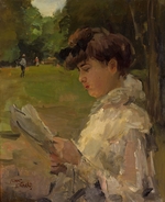 Israëls, Isaac - Girl reading