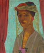 Modersohn-Becker, Paula - Self-portrait with hat and veil