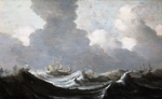 Mulier, Pieter, the Elder - Four Vessels Running Before a Gale
