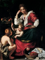 Strozzi, Bernardo - Virgin and child with John the Baptist as a Boy