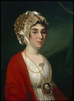 Argunov, Nikolai Ivanovich - Portrait of the Actress and Singer, Countess Praskovya Sheremetyeva (Zhemchugova) (1768-1803)