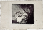 Goya, Francisco, de - Woman Reading to two Children (La lectura)