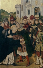 Bernat, Martín - King Ferdinand I of Castile welcomed Saint Dominic of Silos