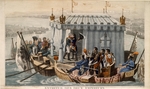 Debret, Jean-Baptiste - Meeting of Emperors Alexander I of Russia and Napoleon I of France at the Neman near Tilsit on July 1807