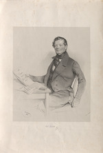 Kriehuber, Josef - Portrait of the composer Anton Diabelli (1781-1858)