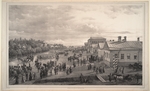 Schwarz, Otto Gottlieb - Parade of Chevalier Gardes through Krasnoye Selo