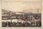 Kobell, Wilhelm, Ritter von - A Review of the Russian Infantry on the Palace Square in St Petersburg