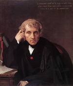 Ingres, Jean Auguste Dominique - Portrait of the composer Luigi Cherubini (1760-1842)