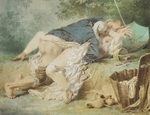 Zichy, Mihály - Lovers in a park