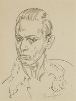 Grigoriev, Boris Dmitryevich - Portrait of the ballet dancer and choreographer Sergey Lifar (1905-1986)