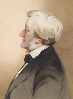 Diefenbach, Karl Wilhelm - Portrait of the composer Richard Wagner (1813-1883)