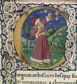 Anonymous - Claudius Ptolemy. Detail of a historiated initial C (Cosmographia)
