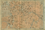 Wagner & Debes, Leipzig - Map of Berlin Center, from a travel guide Baedeker's Northeast Germany