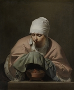 Everdingen, Caesar Boëtius van - Young Woman Warming her Hands