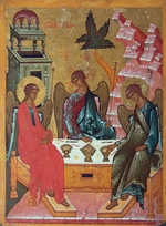 Russian icon - The Holy Trinity