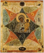 Russian icon - Mother of God of the Burning Bush