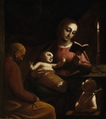Cambiaso (Cambiasi), Luca - The Holy Family with John the Baptist as a Boy