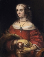 Rembrandt van Rhijn - Portrait of a Lady with a Lap Dog