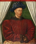 Fouquet, Jean - Portrait of the King Charles VII of France