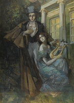 Korovin, Konstantin Alexeyevich - Pushkin and the Muse