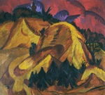 Kirchner, Ernst Ludwig - Sand Hills of the Engadin