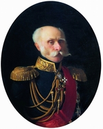 Zaryanko, Sergei Konstantinovich - Portrait of Count Fyodor Petrovich Litke (1797-1882)