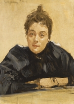 Serov, Valentin Alexandrovich - Portrait of the artist Maria Yakunchikova-Weber (1870-1902)