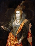 Healy, George Peter Alexander - Portrait of Elizabeth I of England (1533-1603), in ballet costume as Iris (Rainbow Portrait)