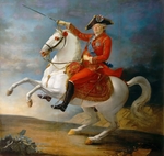 Carteaux, Jean Baptiste François - Equestrian Portrait of the King Louis XVI (1754-1793)